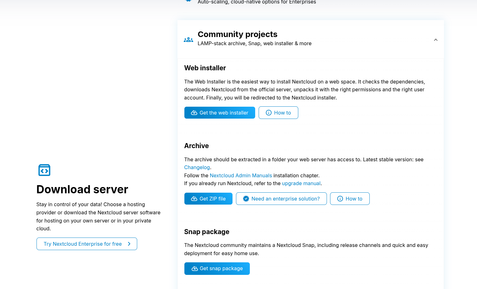 nextcloud-page